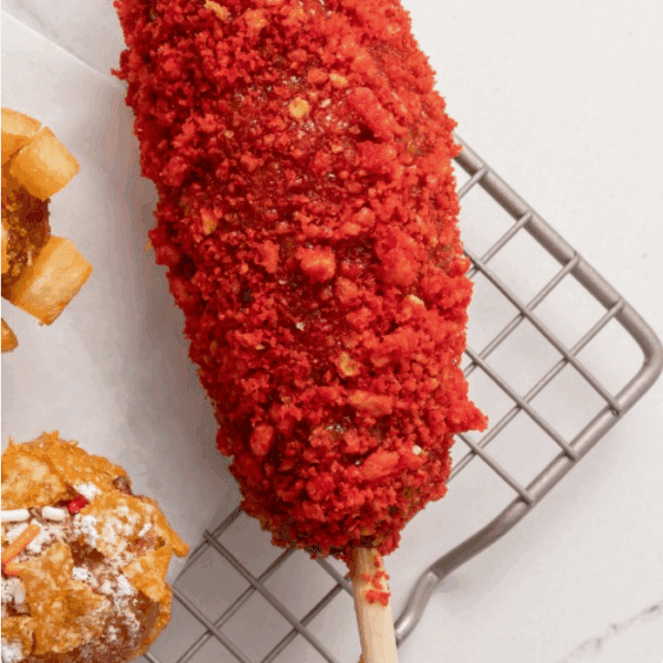 Korean Hot Dog - Cheetos Korean Hotdog